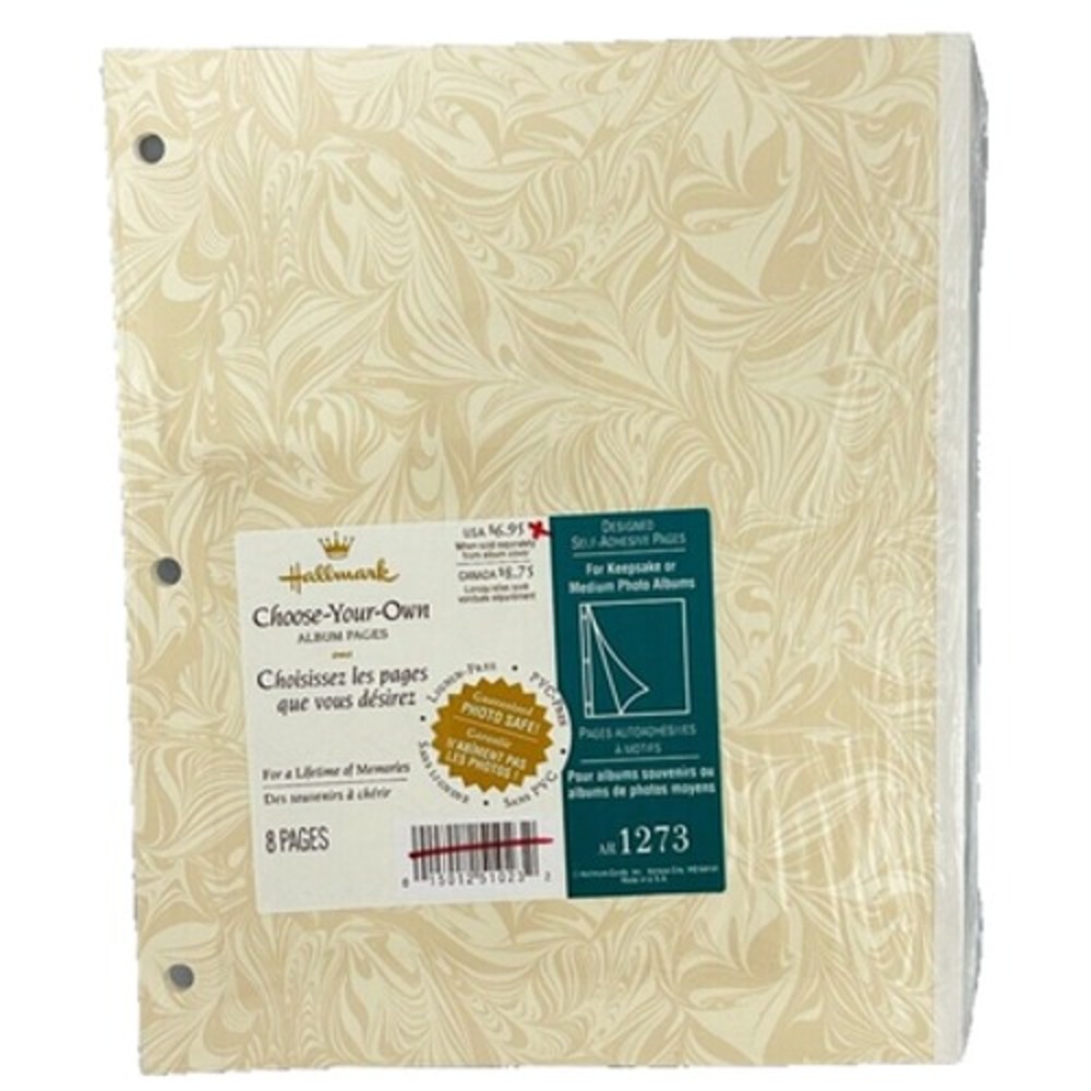 Hallmark‎ Designed Self Adhesive Medium Album Refill 8 Pages Sealed AR1273